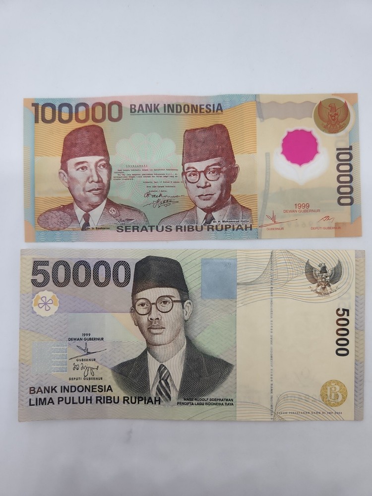 Indonesia 50000 & 100000 Rupiah (1999) Notes