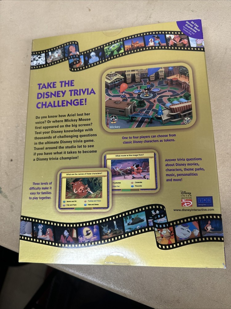 Disney Trivia Challenge Collector's Edition (PC CD-ROM) Ltd Edition Numbered COA