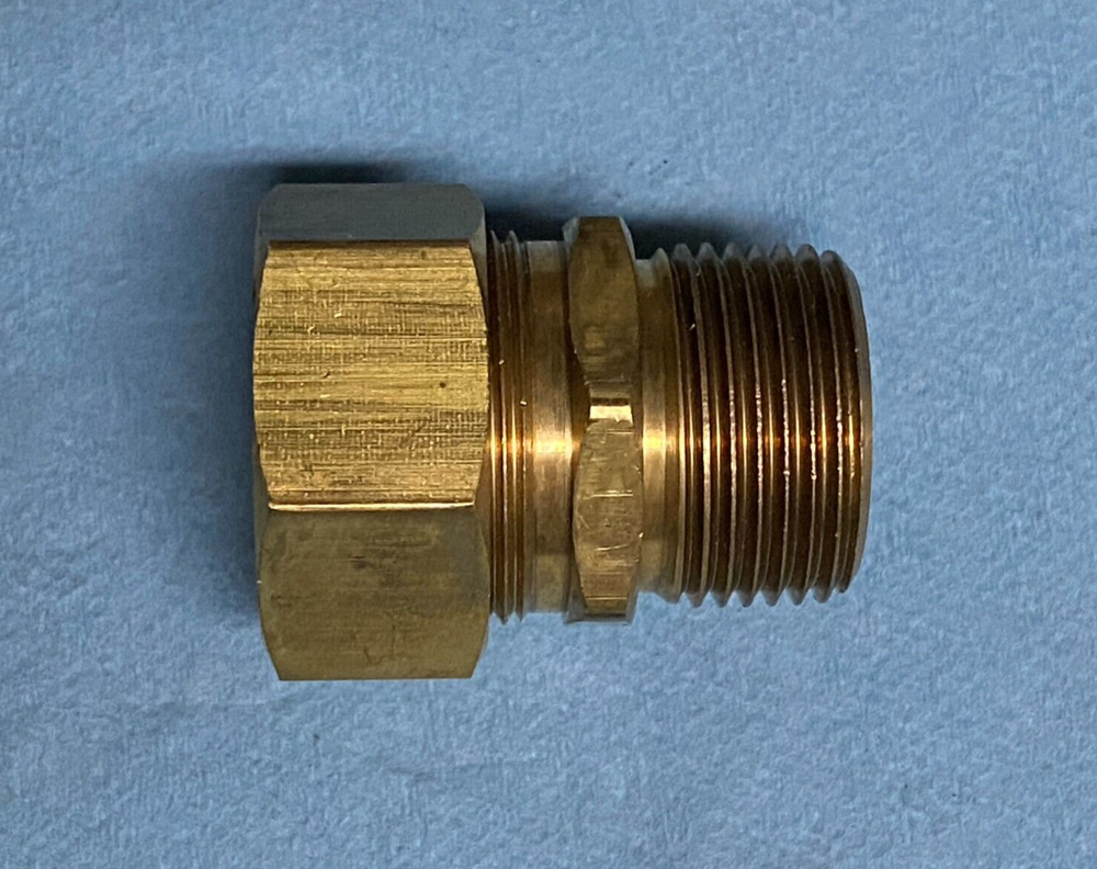 3/4 In. MIP x 7/8" OD Compression Coupling Connector Adapter fits 3/4" Copper