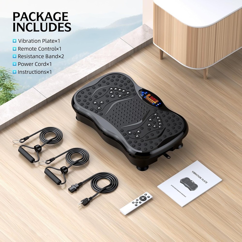 Vibration Plate Exercise Machine, Lymphatic Drainage Machine for Weight Loss,...