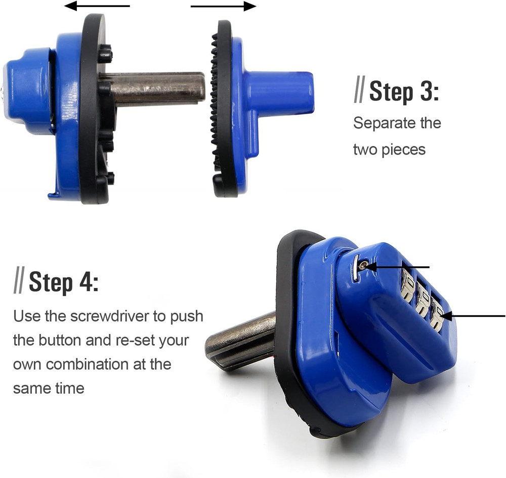Trigger Lock 3 Digit Combination Gun Lock Gun Trigger Lock Accessories Blue