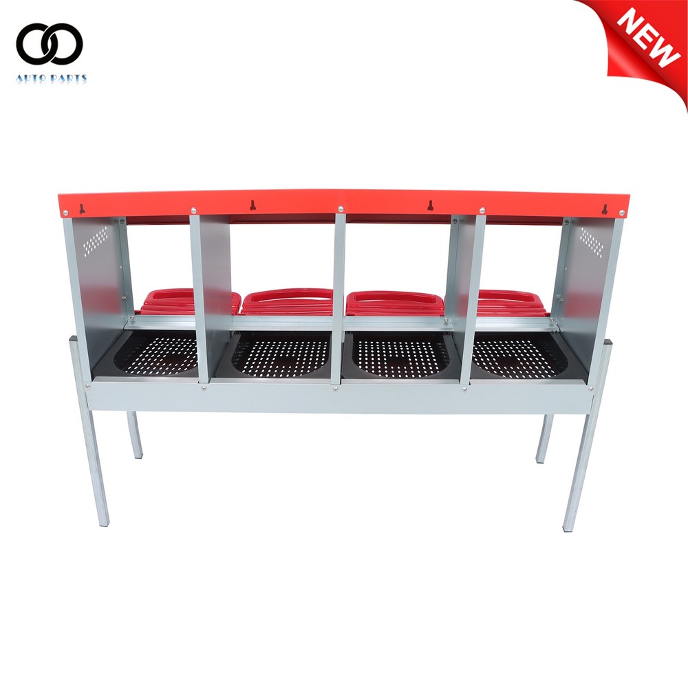 4 Hole Metal Chicken Egg Laying Box with Perch Chicken Nesting Boxes