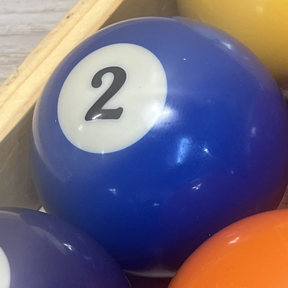 Billiard Pool Balls Complete Set as Shown With Racks