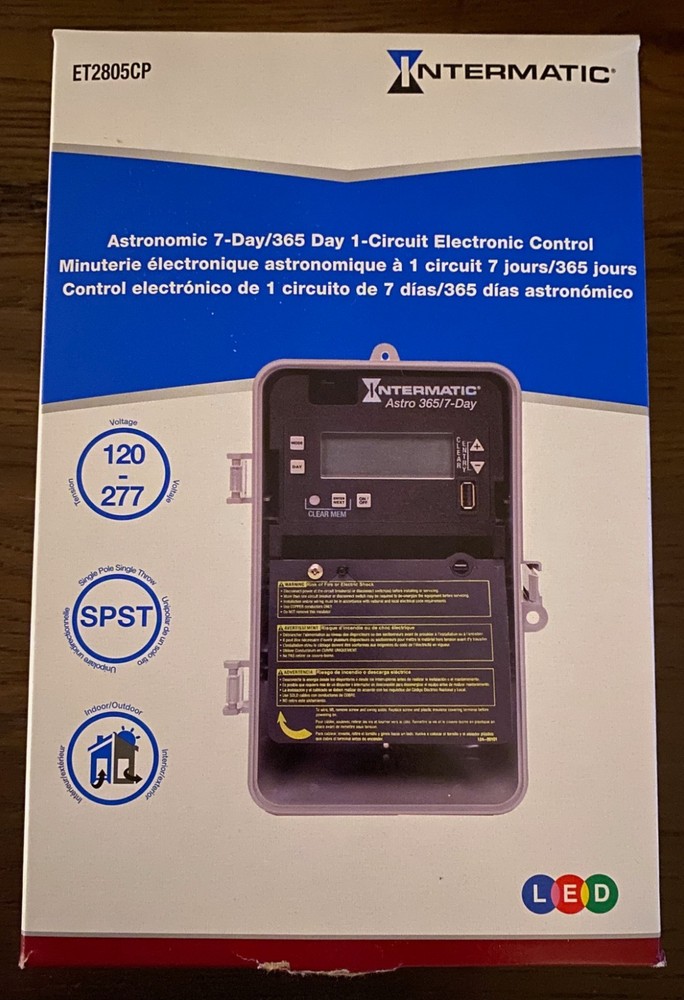 NEW Intermatic ET2805CP 365/7-Day Astronomic Electronic Control Timer Controller