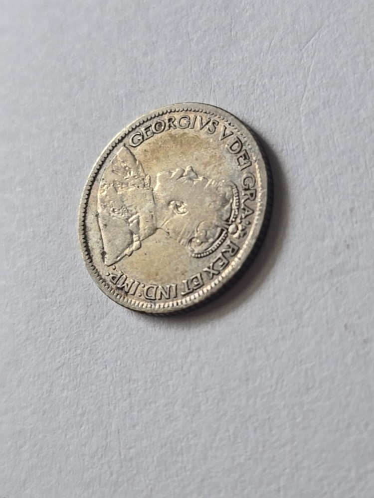 1921 Canada Silver 10 Cent F Fine Condition #902