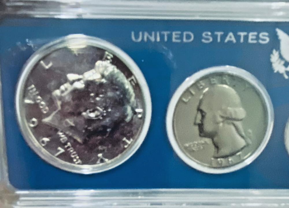 1967 US Special Mint Set, Half Dollar 40% Silver, (READ)
