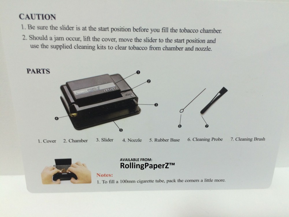 POWERMATIC MINI Cigarette Injector Machine Makes Regular and 100mm Size