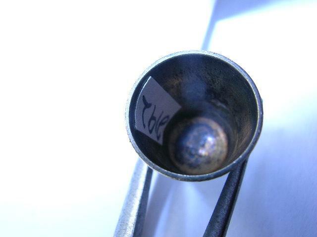 Victorian Sterling & Gold Band Thimble w/ unusual chased pattern decorative 7