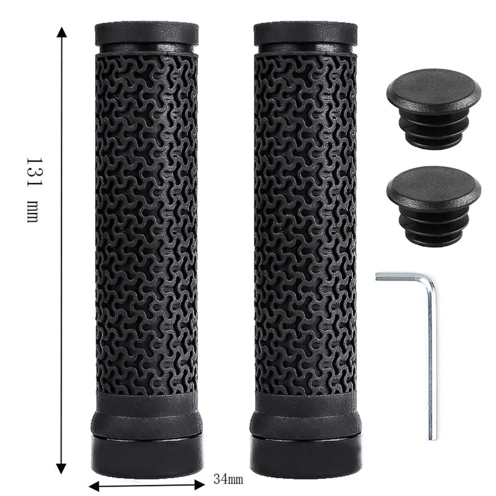 2PCS ycle Handle Bar Grips Mountain Bike Single-sided Locking Handlebar