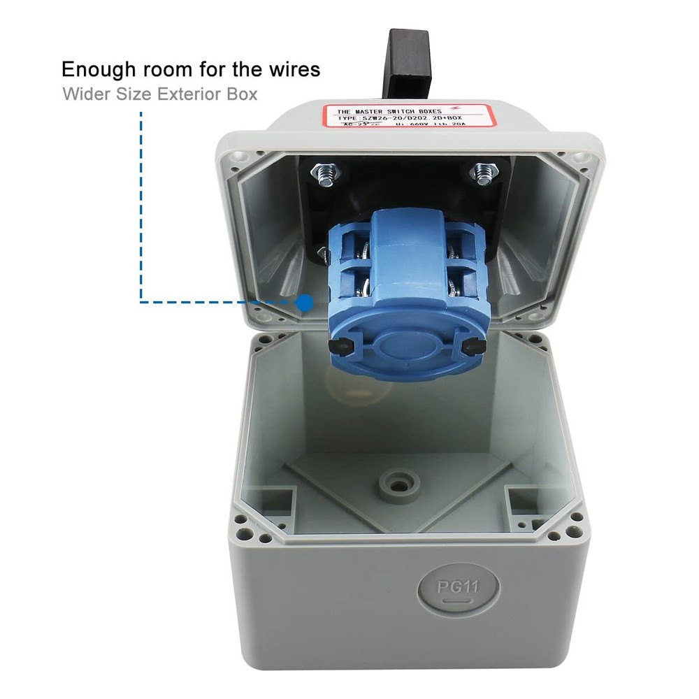 Universal Rotary Changeover Switch SZW26-20/D202.2D with Master Switch Exteri...