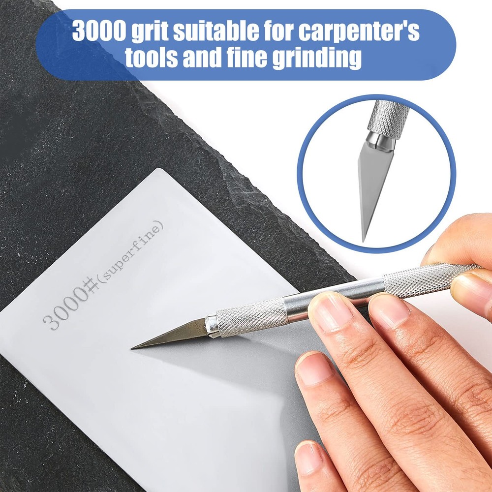 3 Pieces Diamond Sharpening Stone Diamond Knife Sharpener Plate Honing