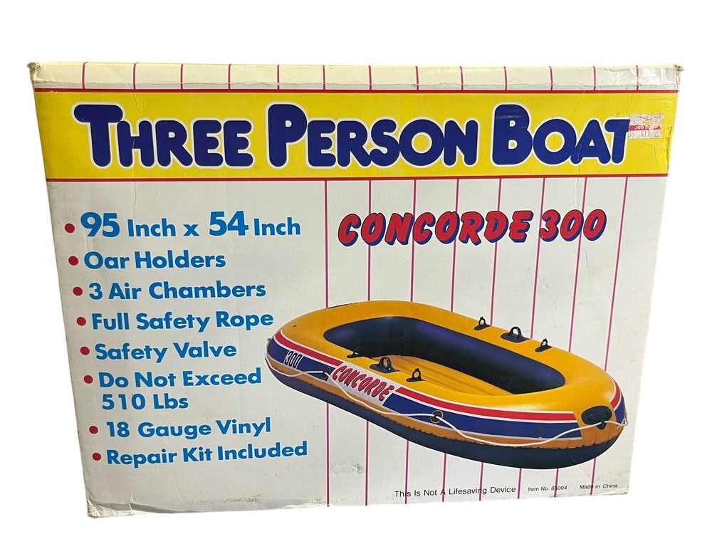 95x54kn Three Person Boat Concorde 300