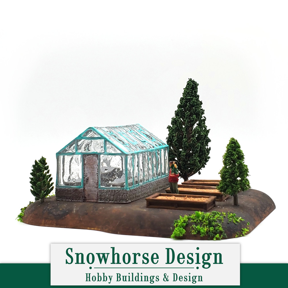 Open Walled Greenhouse (Unpainted) | Accessory (HO Scale)