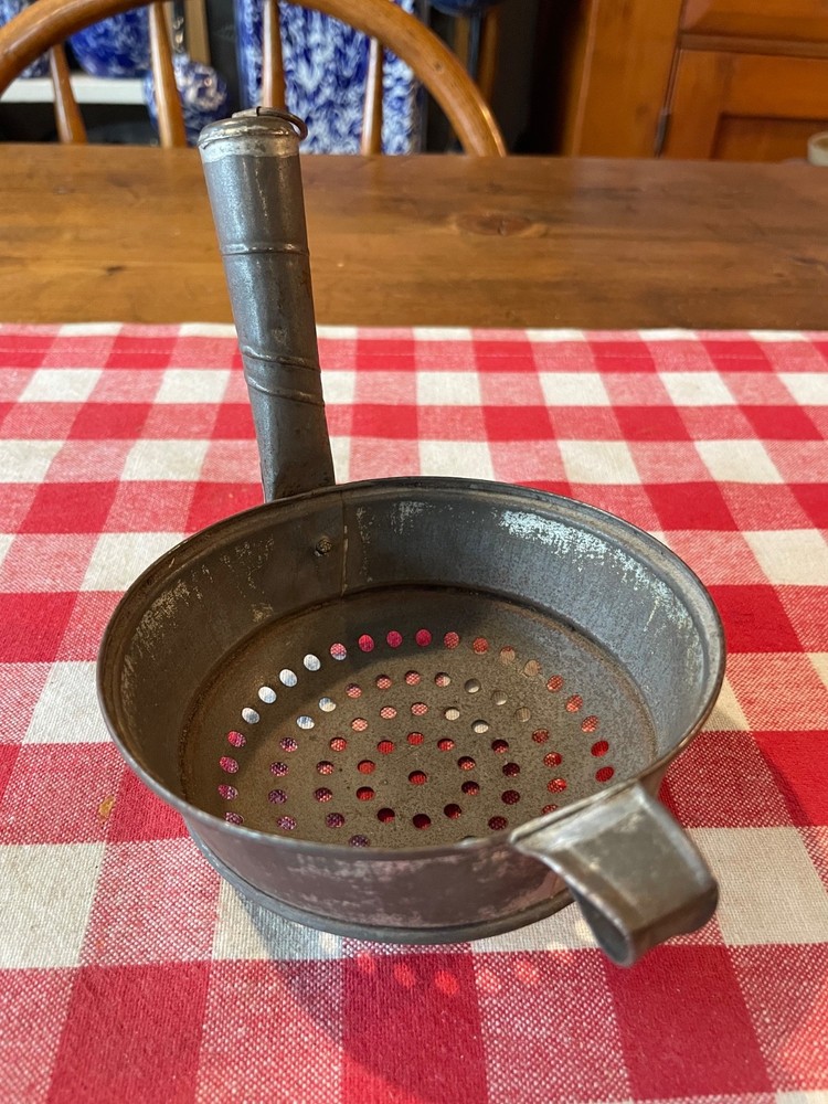 Antique Tin Strainer