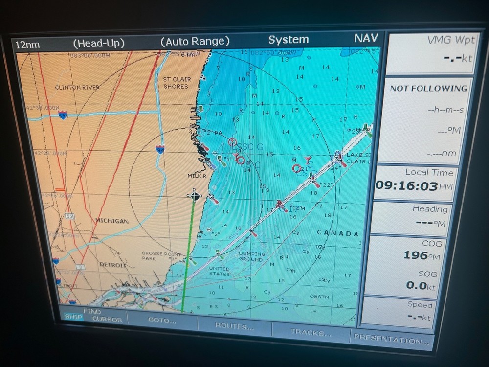 Raymarine C120 GPS Chartplotter - Fully Functional w/extras