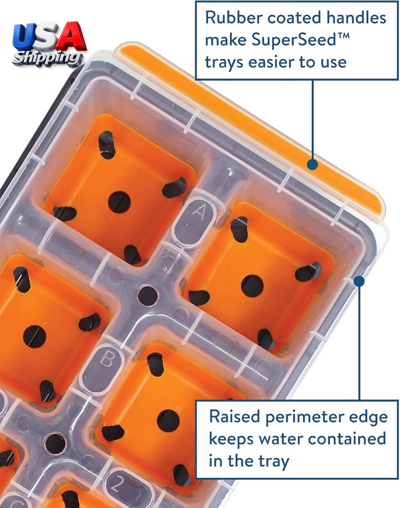 Superseed Windowsill Seed Starting Tray | 8 XL Cell | Seed Starter Tray