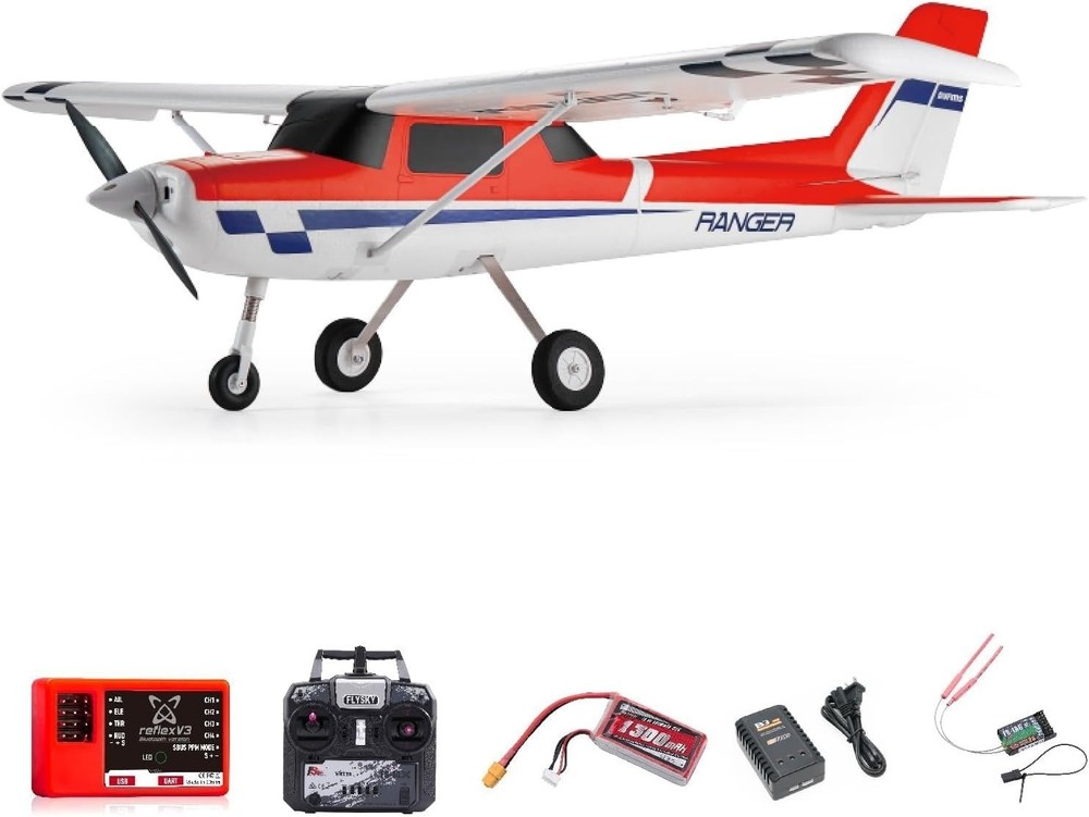 Fms Rc Planes for Beginner 1220mm Ranger Reflex V3 Red Remote Control Airplane
