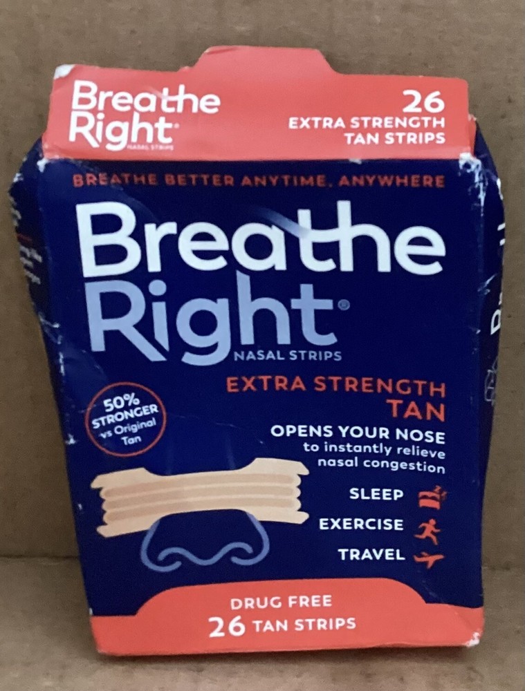 breathe right Nasal strips 26tan Strips