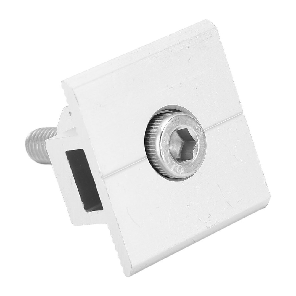 10Pcs Solar Panel Mid Clamps Waterproof Mount Aluminum Bracket Mounting