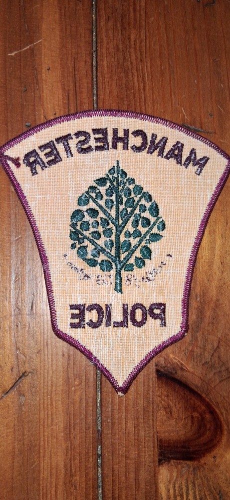 Manchester connecticut police patch nos with tree
