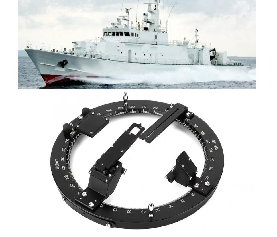 Azimuth Compass Circle Ring Sighting Maritime Ship Boat Sailing Nautical Tool