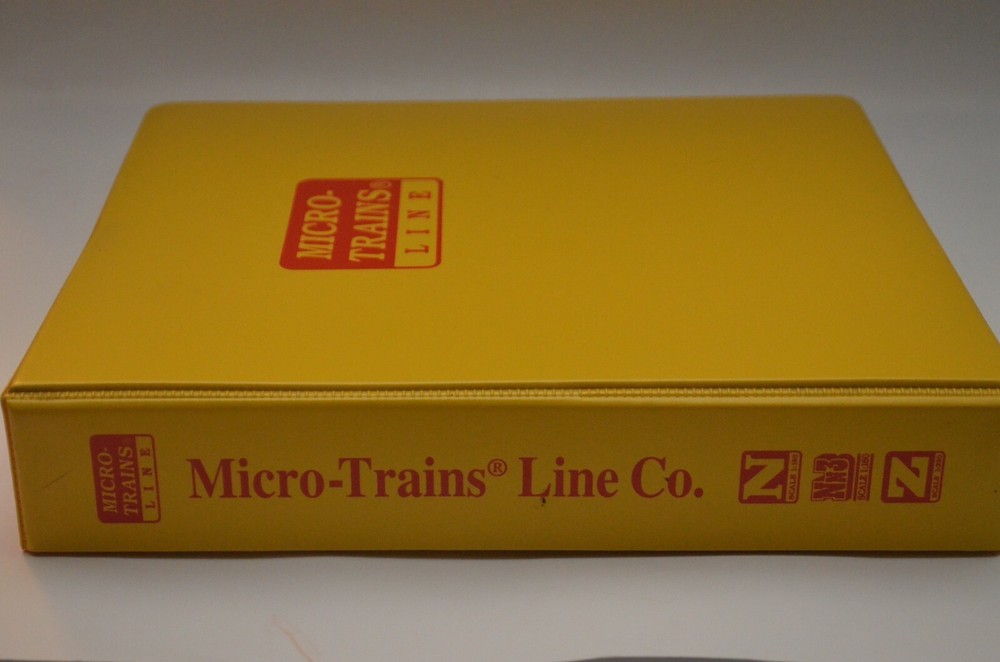 RARE Micro-Trains Line MTL Modular Binder Systems Original 3-Ring Binder