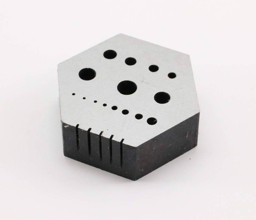 Hexagonal Anvil Bench Block Staking Riveting Drilling Tool Clocks Watch Hex