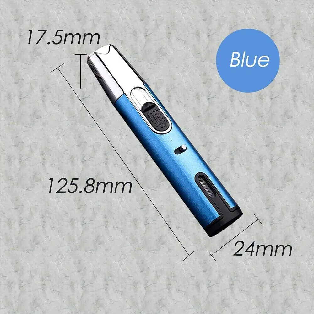 Refillable Butane Torch Lighter Adjustable Pen Lighter Double Flame Lighter Jet