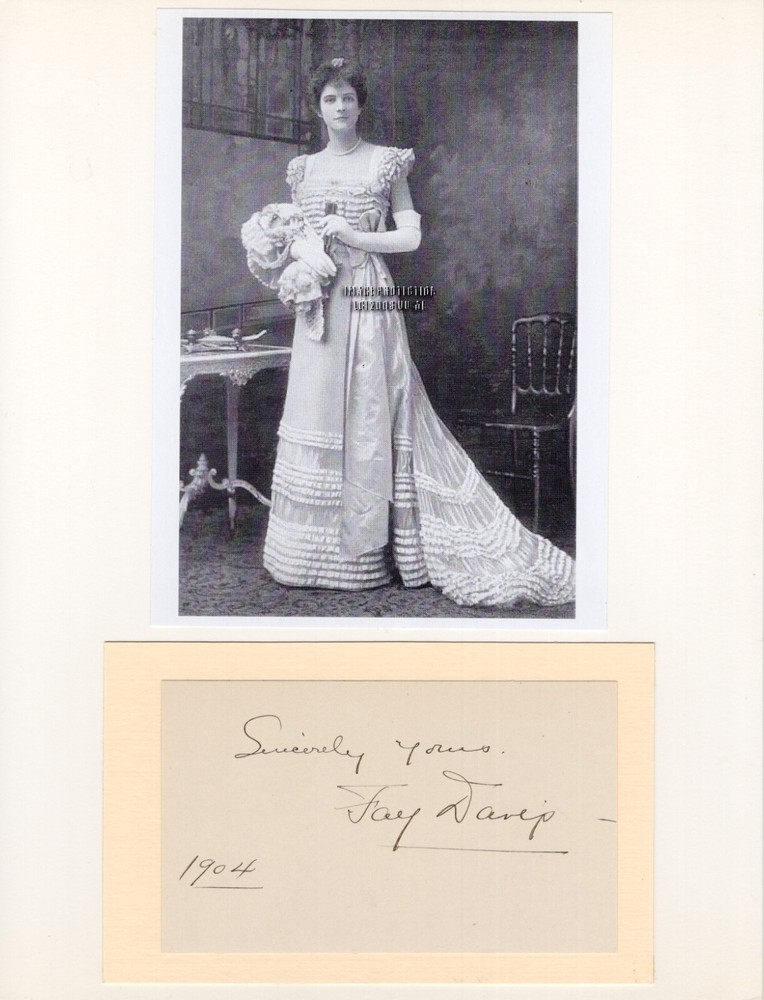 Fay Davis- Signed Vintage Card