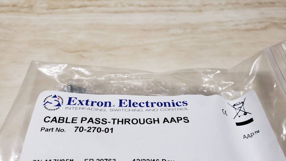 Extron AAP Cable Pass-Through 70-270-01 Black Left