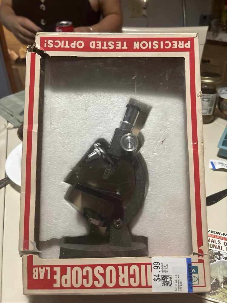Vintage Waco Microscope W/ All Untensils
