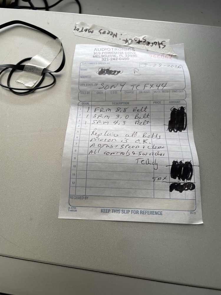 Sony Stereo Cassette Deck Player TC-FX4 (Serviced)