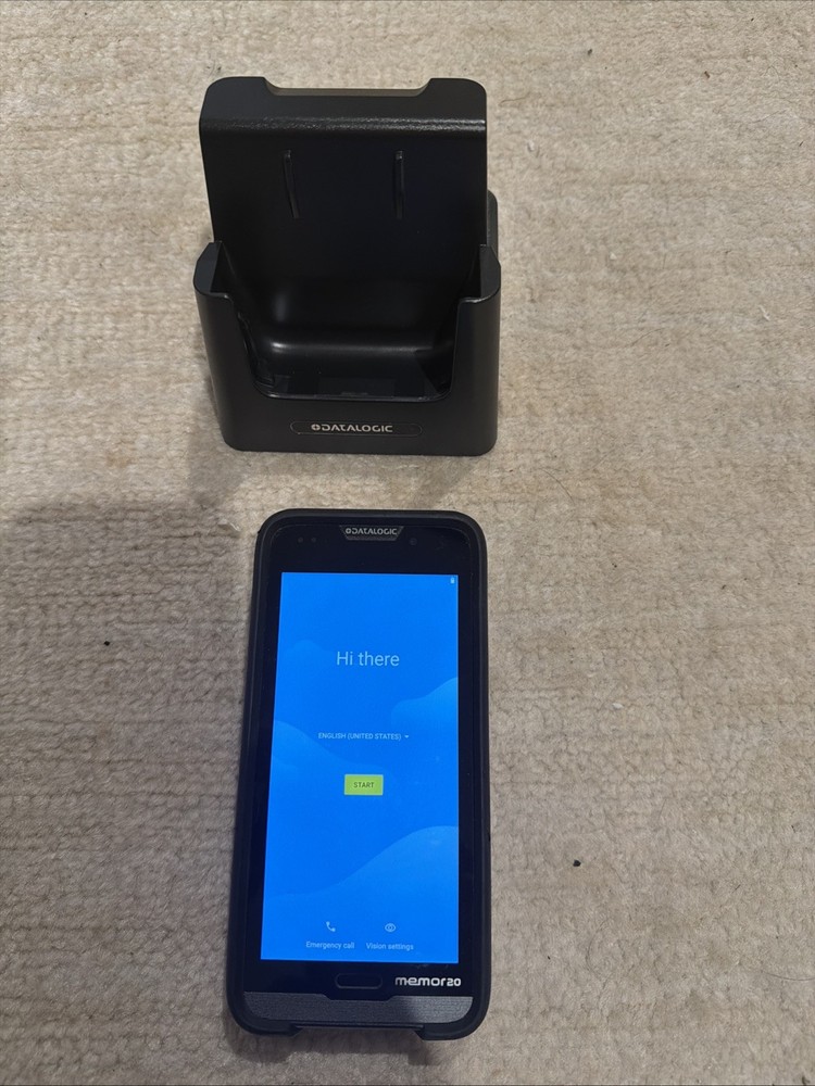 Datalogic Memor 20 Rugged Android PDA Full Set PN 944800007 w/ Dock Computer