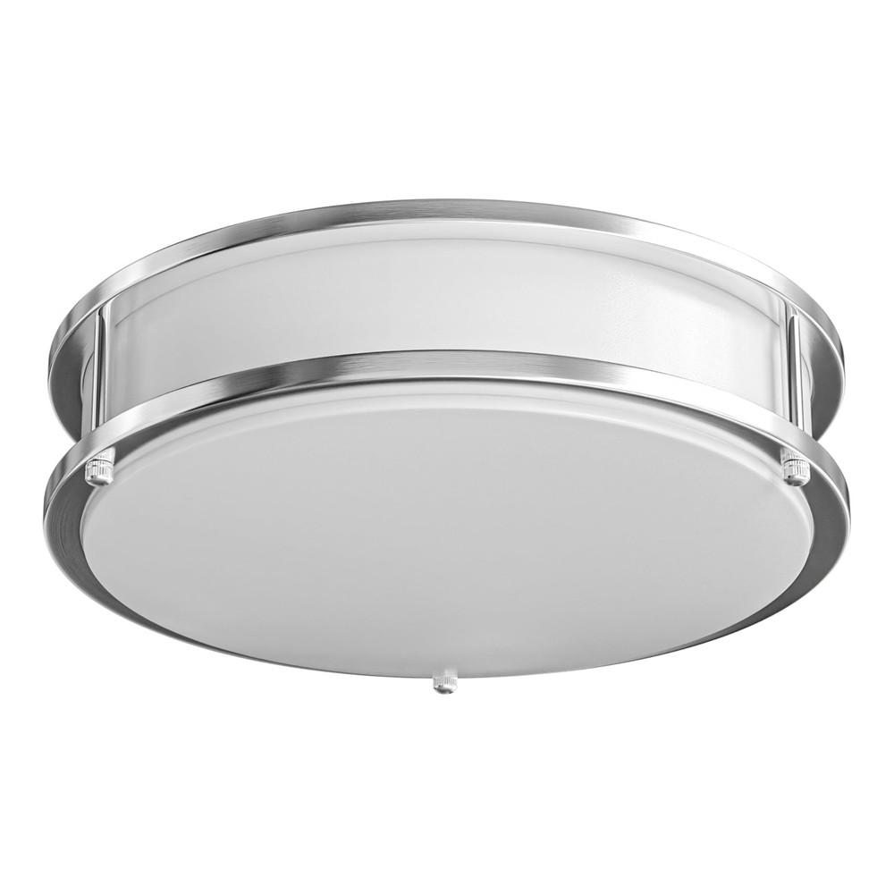 Brushed Nickel Ceiling Light 12 inch Flush Mount Adjustable Light Color (3000...
