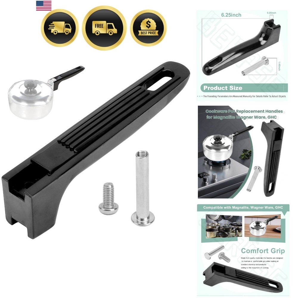 Cookware Handles Replacement for Magnalite Wagner Ware GHC Durable Plastic Set