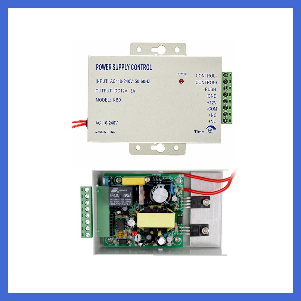 Mini 110-240VAC 12VDC 3A Switching Access Controller delay power supply supplier