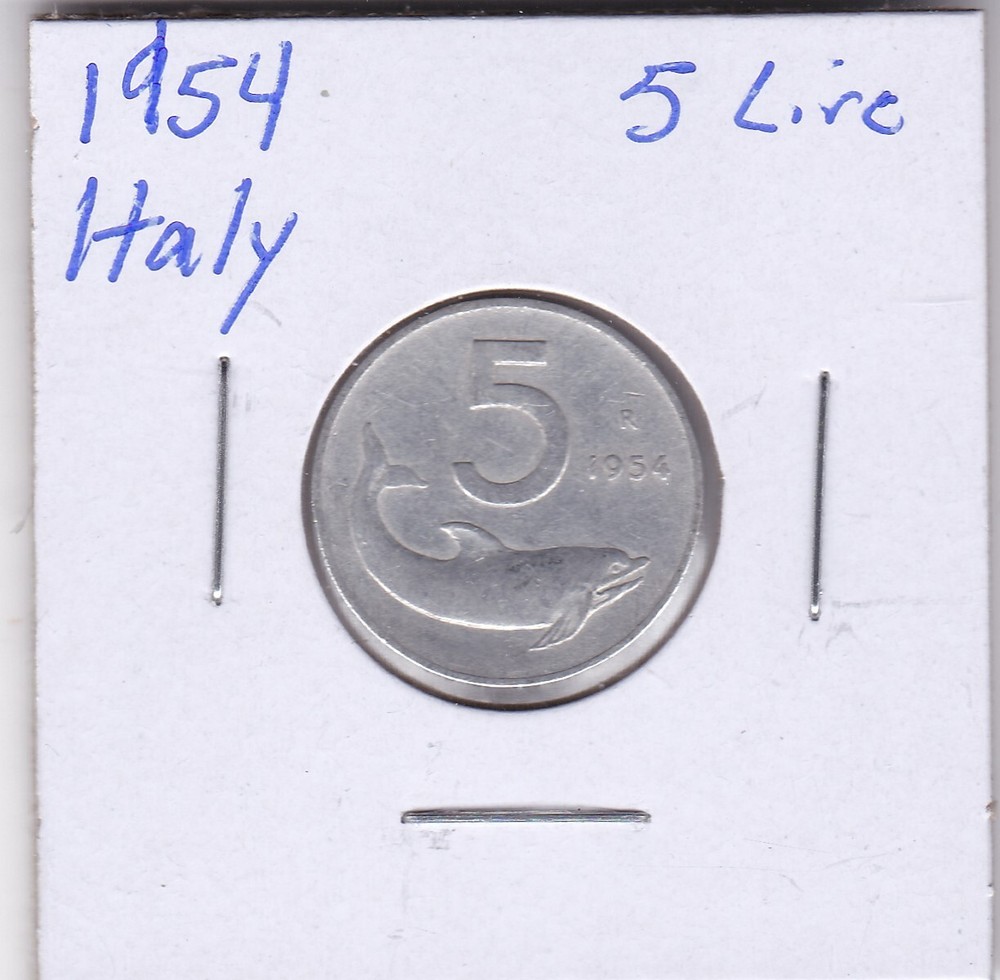 1954 Italy 5 Lire