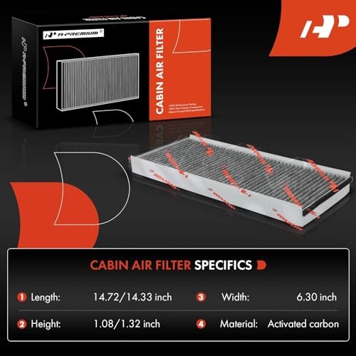Cabin Air Filter with Activated Carbon Compatible with Dodge Sprinter