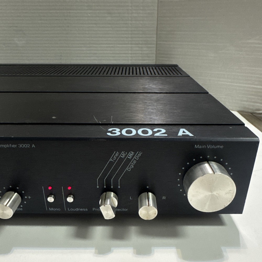 Tandberg 3002 A Control Amplifier Preamp Made in Norway Powers On Untested