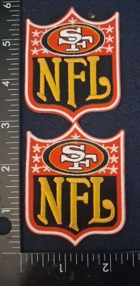 2 QTY SAN FRANCISCO 49ers IRON ON PATCH