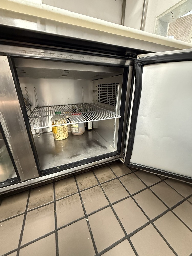 True TPP-AT-67-HC 67"W Solid Door Refrigerated Pizza Prep Table
