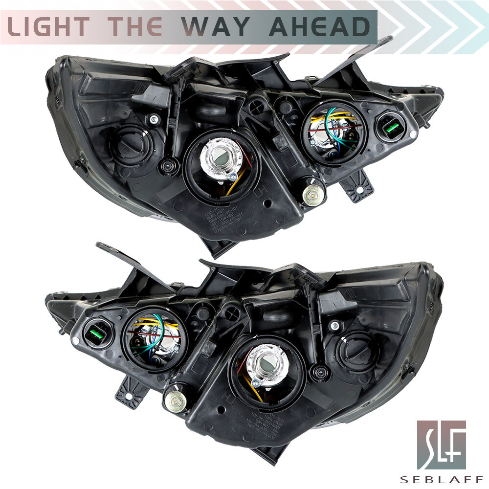 For Hyundai Sonata 2011-2014 Projector Headlights Assembly Pair Black Housing