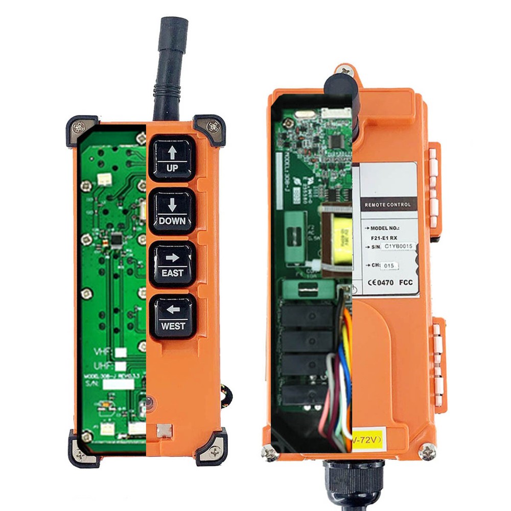 12-24V Wireless Industrial Remote Control for Transmitter & Receiver Hoist Crane