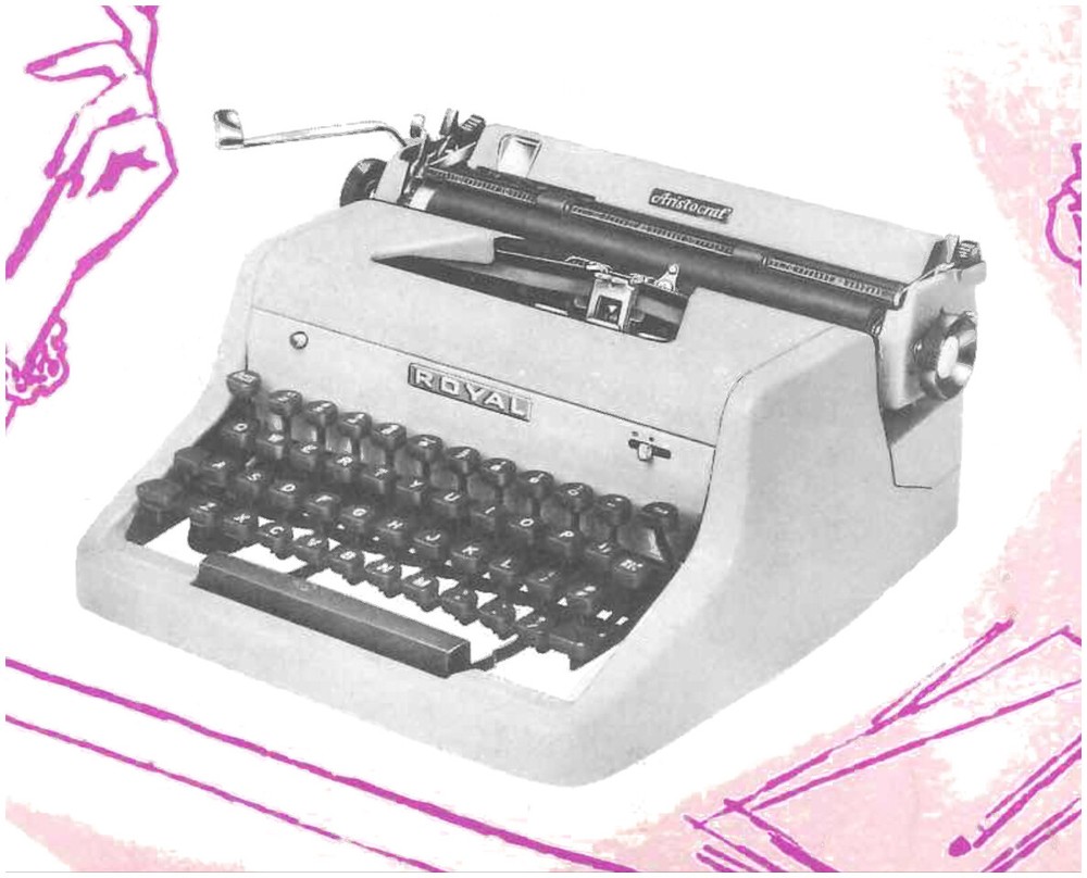 1950s Royal Aristocrat Typewriter User Instruction Manual
