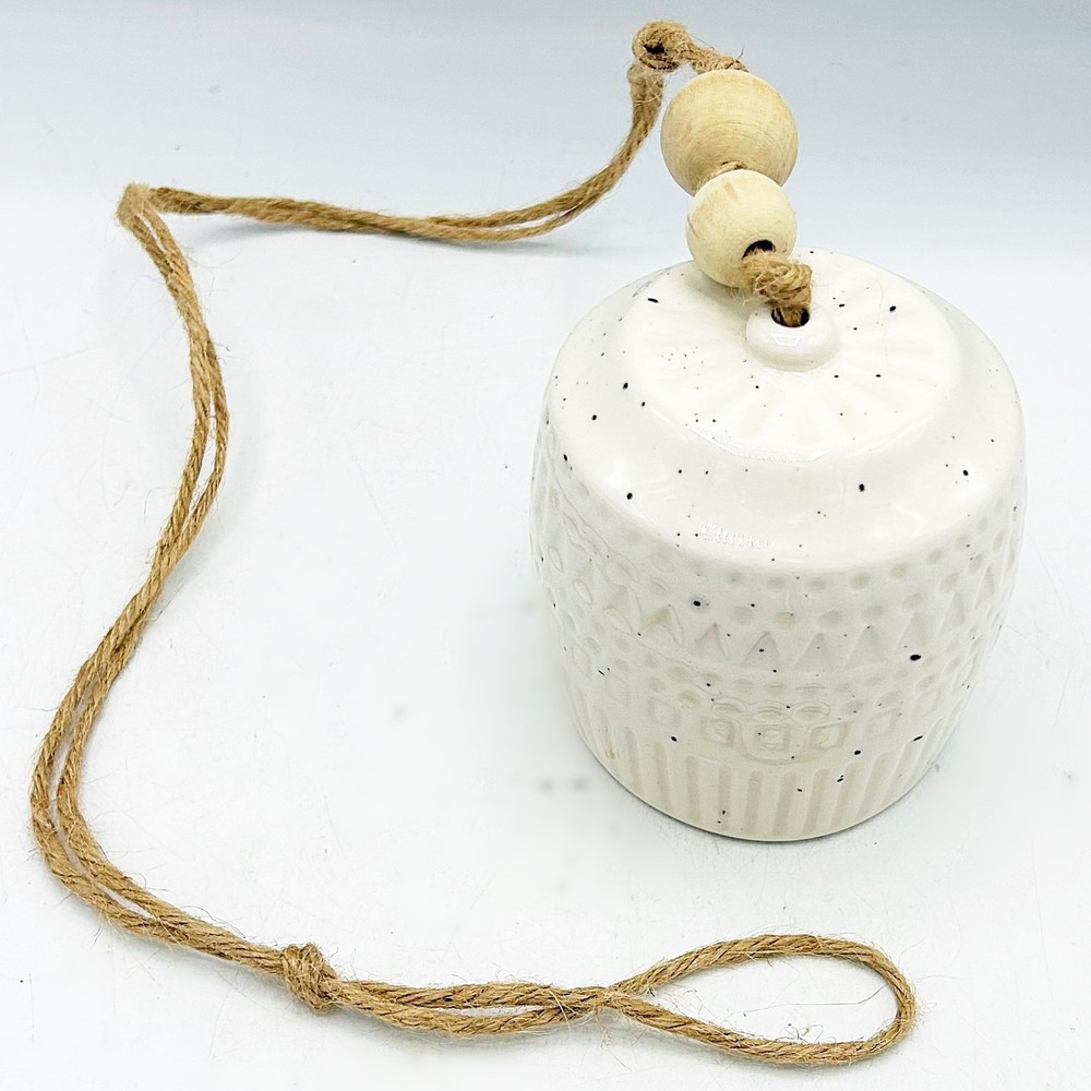 Natural Ceramic Bell Long Hanging Decor