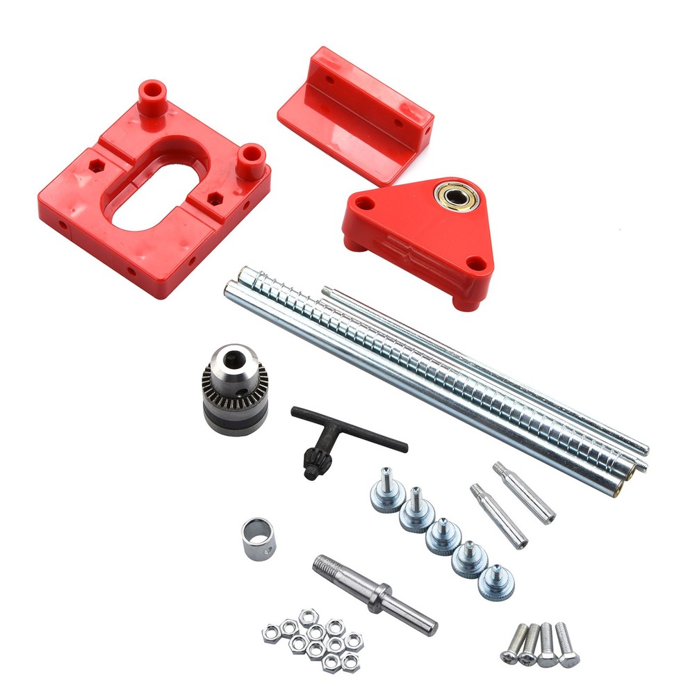 Portable Woodworking Drill Locator Adjustable Hole Punch Template Guide Tools