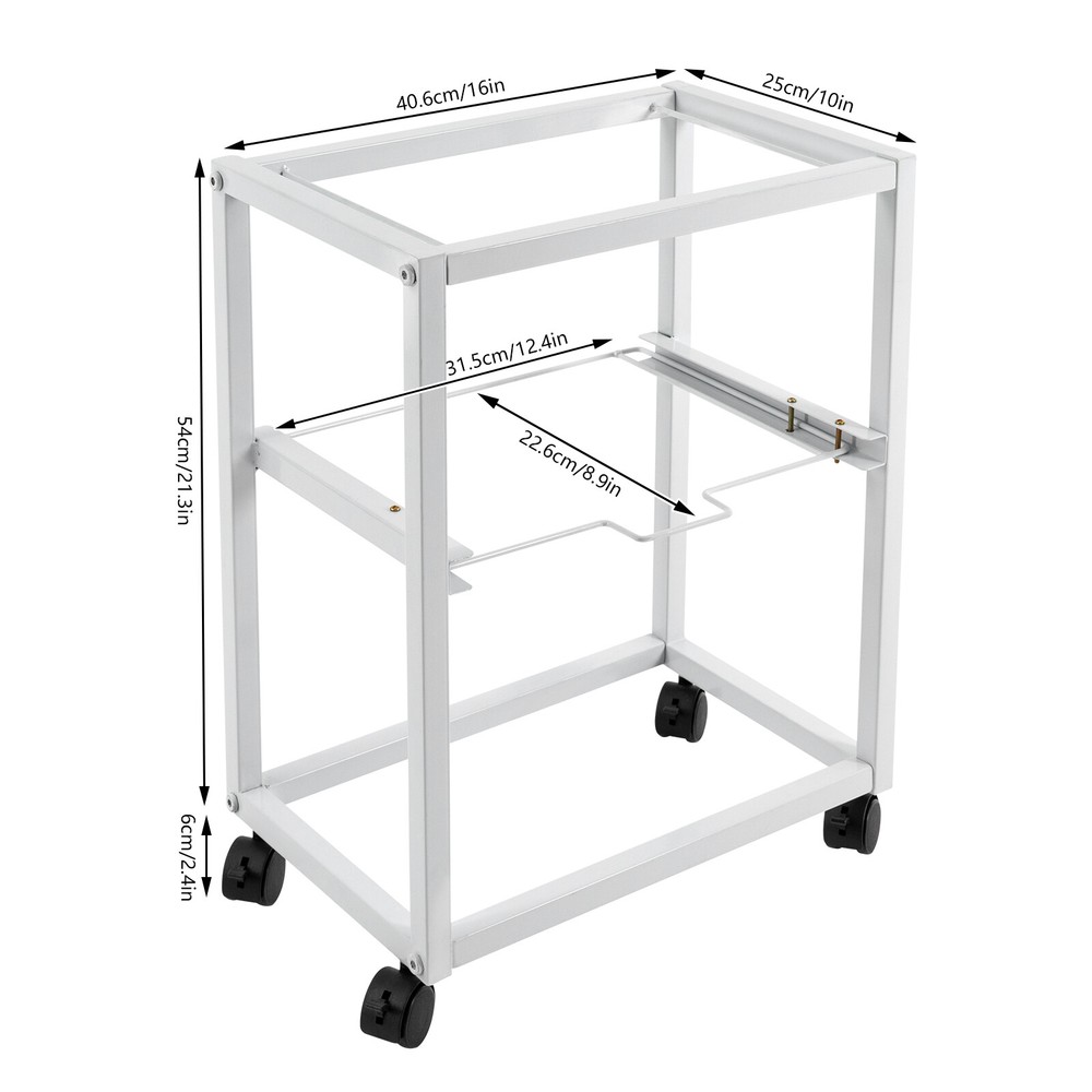 Pull-out Movable File Carts Rolling Folder Carts 2 Tiers Hanging Files W/ Wheels