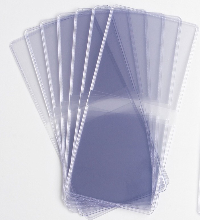 (50) 2x2 Double Pocket Vinyl Coin Flips Storage & Display -Clear Plastic Holder