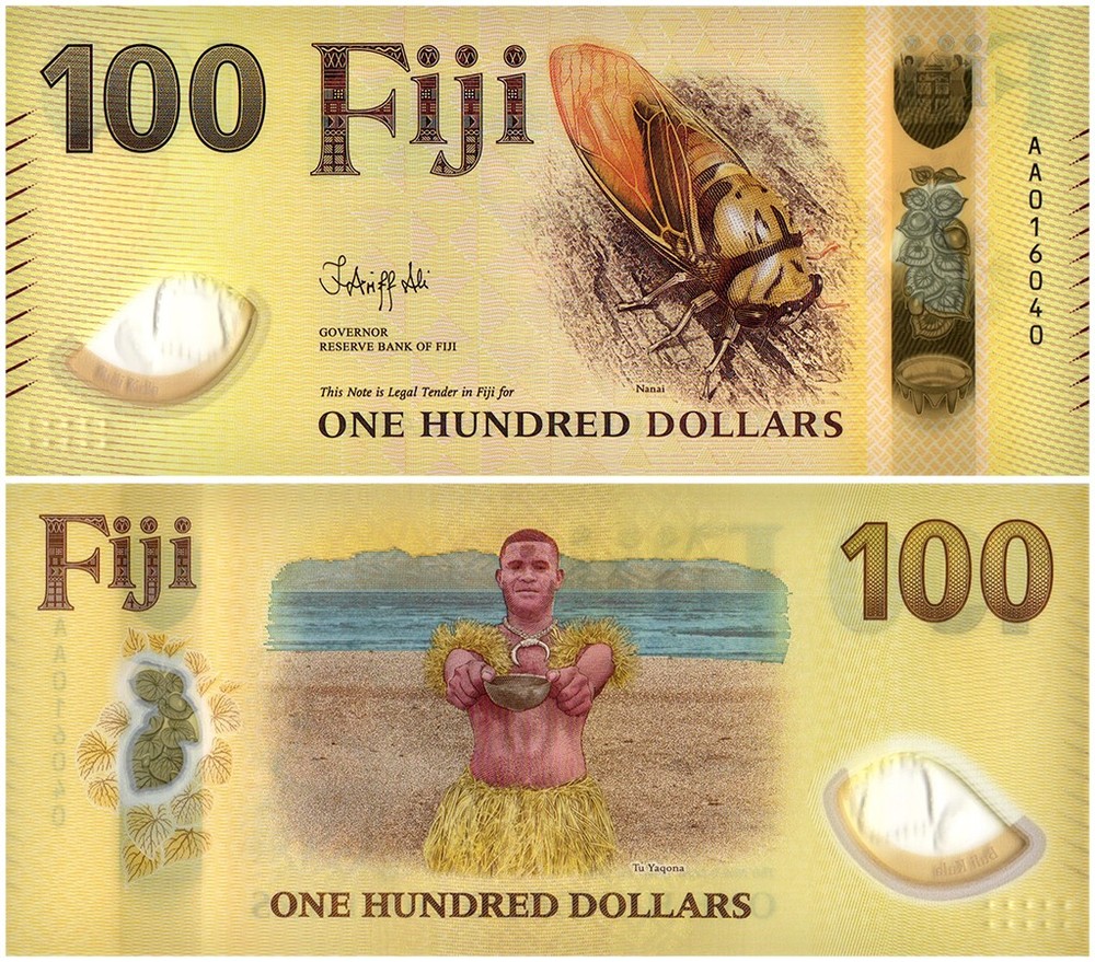 Fiji 100 Dollars, 2026 ND, P-129, UNC, Polymer, w/ Folder