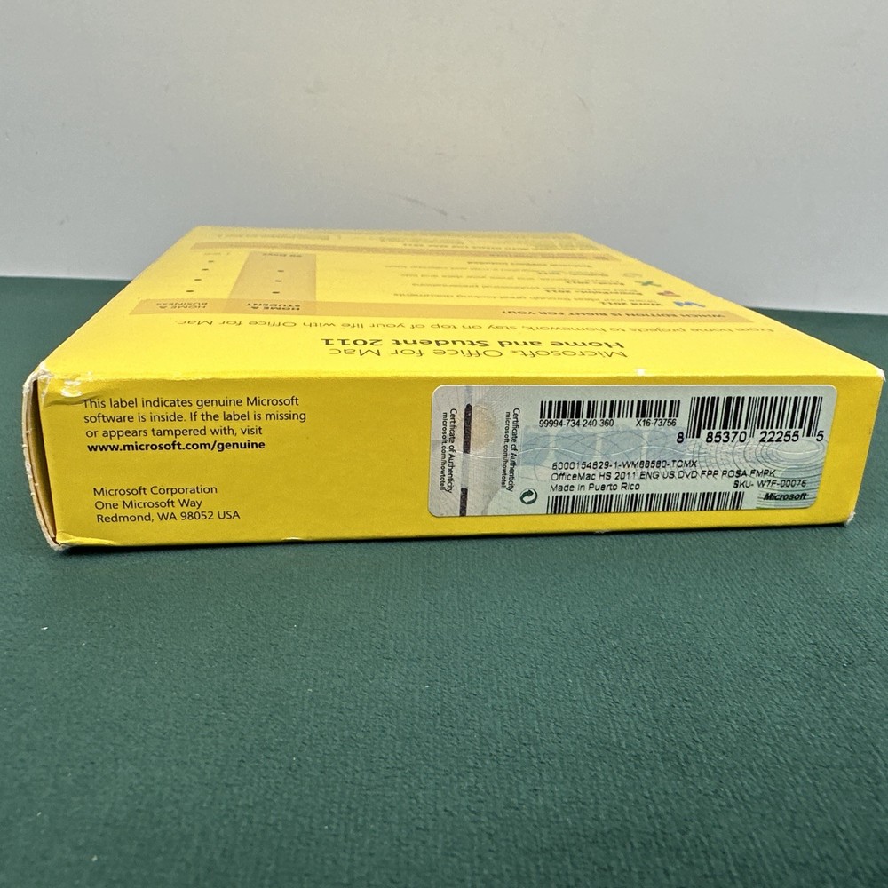 Microsoft Office for Mac Home and Student 2011 W/ Key